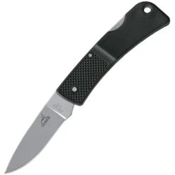 Gerber 6009 L.S.T. Lockback Folding Pocket Drop Point Blade Knife With Stainless Black Lightweight Handles