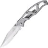 Gerber 8447 Paraframe II Framelock Folding Pocket Surgical Stainless Knife With Stainless Skeletonized Handles