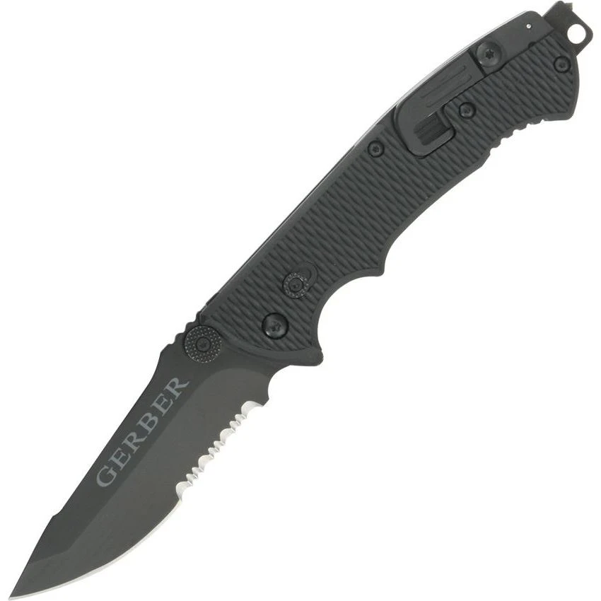 Gerber 1870 Hinderer CLS Part Serrated Clip Point Linerlock Folding Pocket Knife 3 Gerber 1870 Hinderer CLS Part Serrated Clip Point Linerlock Folding Pocket Knife