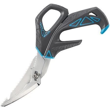 Gerber 3554 Processor Fishing Shears Salt With Gray And Blue GRN And TPE Handles 5 Gerber 3554 Processor Fishing Shears Salt With Gray And Blue GRN And TPE Handles - Image 3