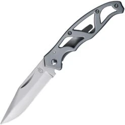 Gerber 48485 Mini Paraframe Framelock Folding Pocket Knife With Stainless Skeletonized Handles