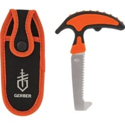 Gerber 2741 Vital Pack Saw With Black And Blaze Orange Rubberized Handle
