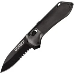 Gerber 1525 Highbrow Pivot Lock Assisted Opening Black